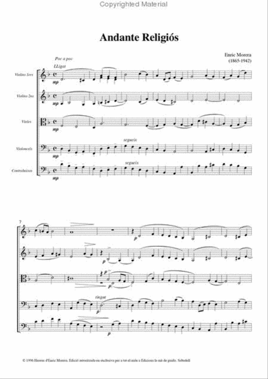 Andante Religios Andante Religios String Orchestra scores gallery preview page 2