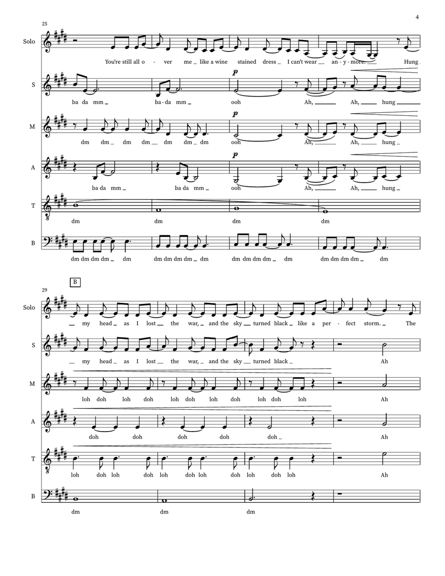 Clean Clean A Cappella scores gallery preview page 4