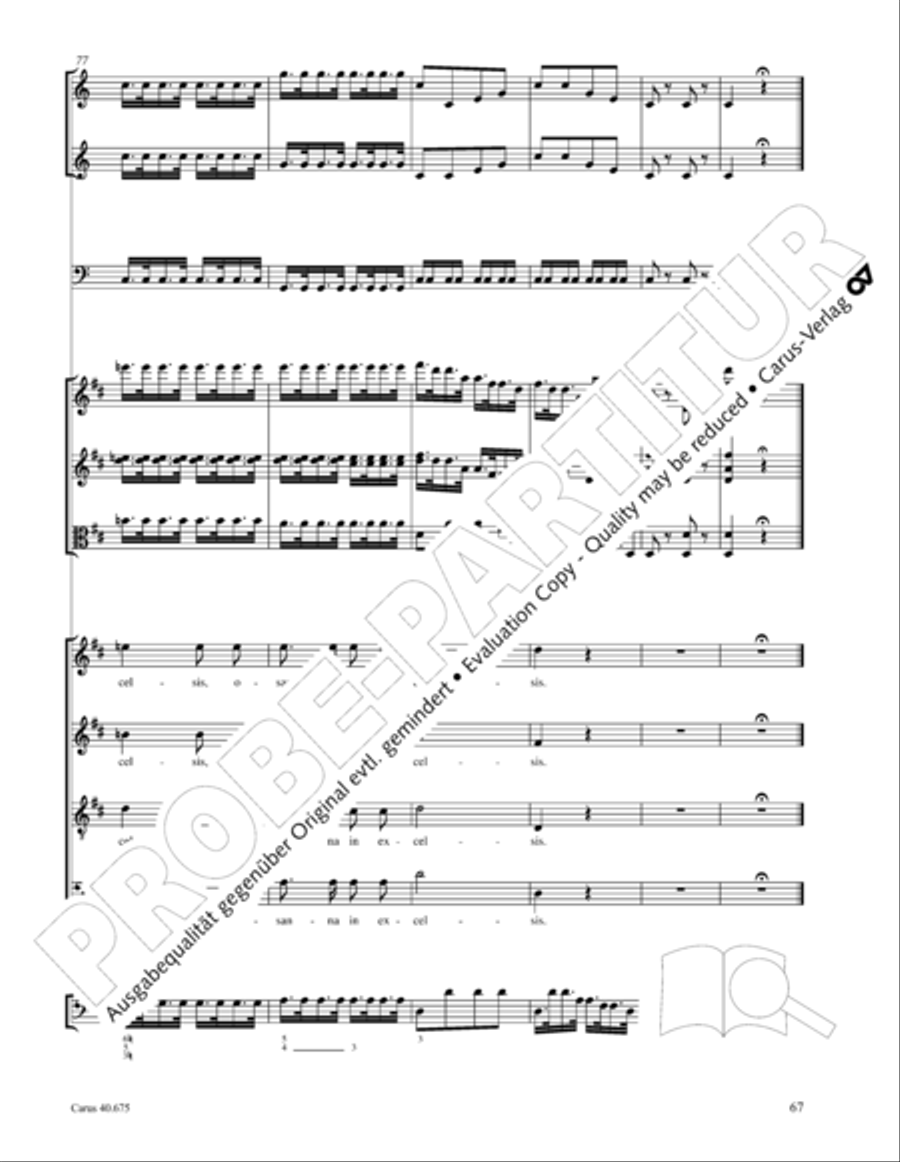 Mass in G Major STB scores gallery preview page 80