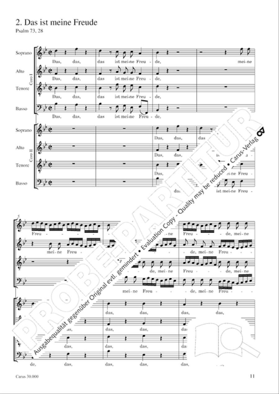 J.L. Bach: The complete motets Choir scores gallery preview page 18