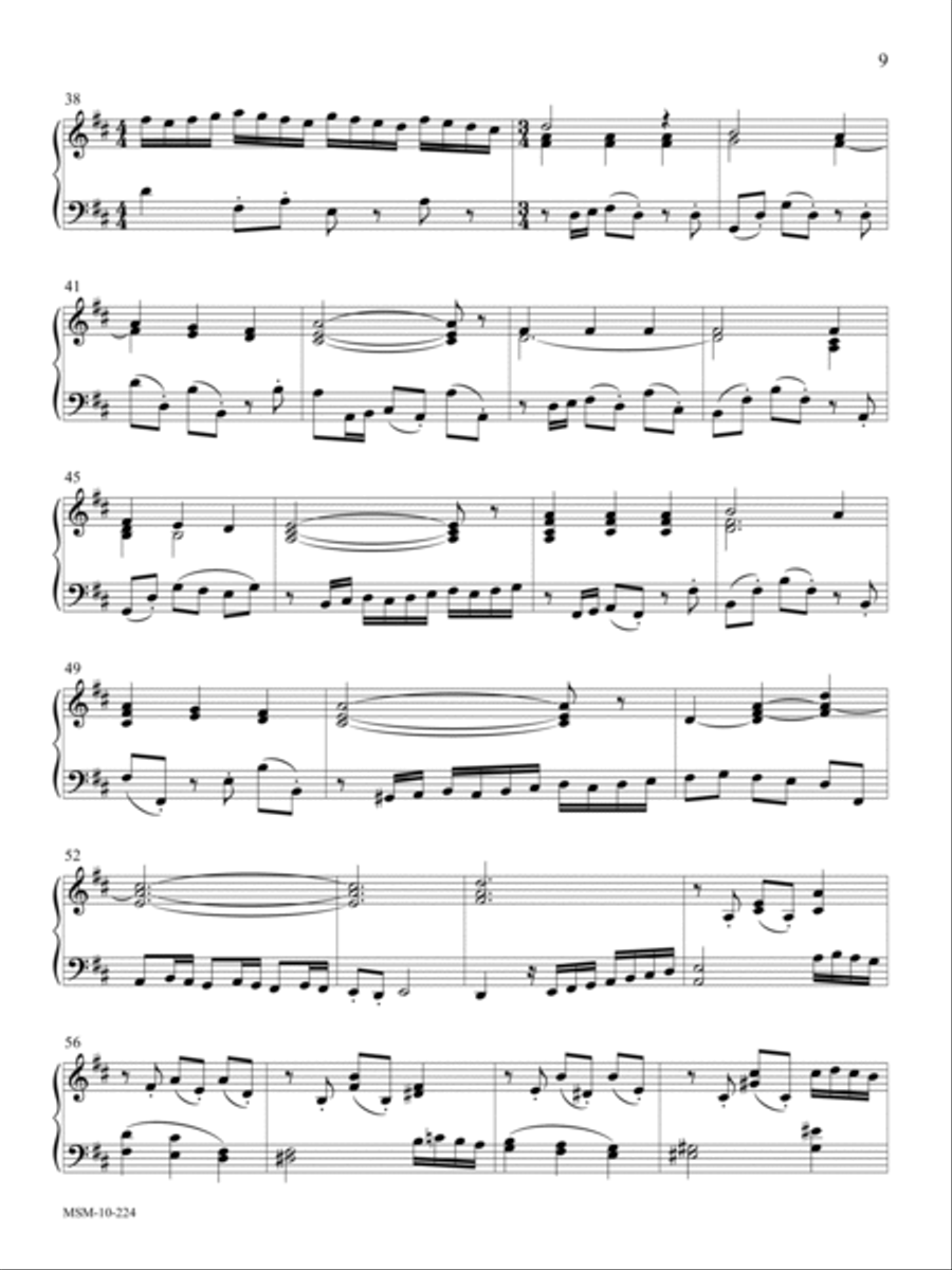 The Strife Is O’er Organ Solo scores gallery preview page 3