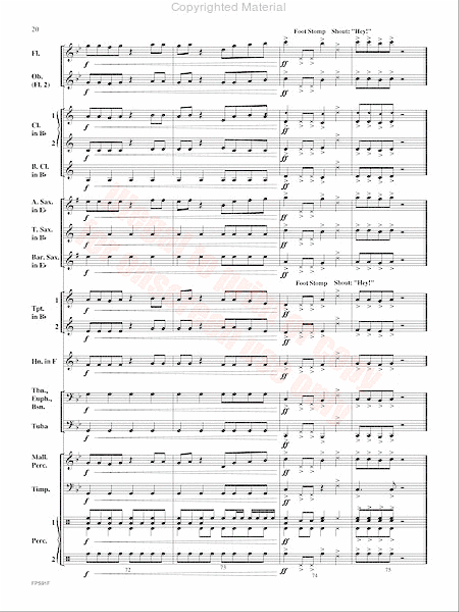 Junk Funk Concert Band scores gallery preview page 21