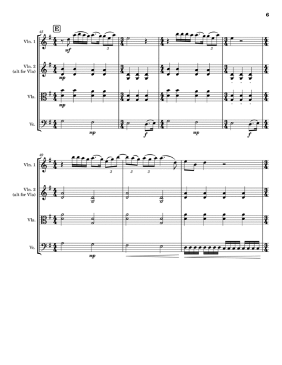 All You Need Is Love String Trio scores gallery preview page 6