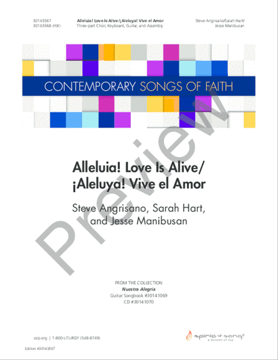 Alleluia! Love Is Alive/Aleluya! Vive el Amor SAT scores gallery preview page 2