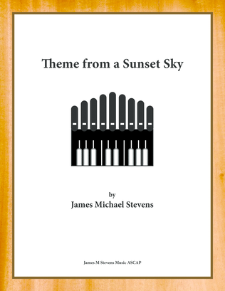 Book cover for Theme from a Sunset Sky - Organ