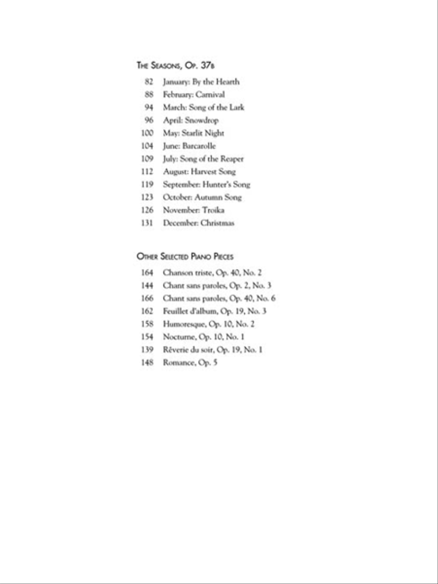 Tchaikovsky Piano Collection Piano Solo scores gallery preview page 3