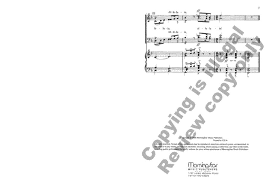 O Risen Lord O Risen Lord 4-Part scores gallery preview page 7