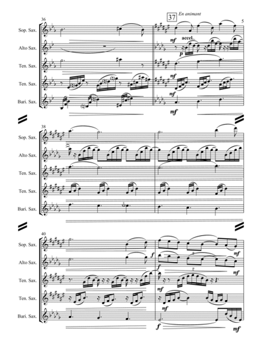 Clair de Lune (for Saxophone Quintet SATTB) image number null