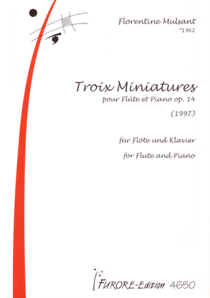 Trois miniatures pour flute et piano