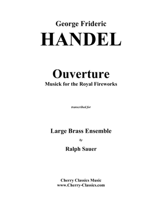 Book cover for Overture to Royal Fireworks Music