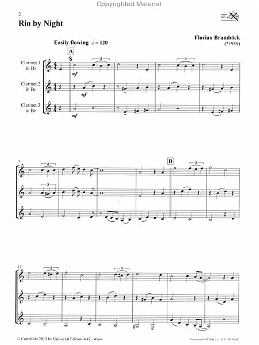 Clarinet Trios From Around The World Clarinet Trio scores gallery preview page 2