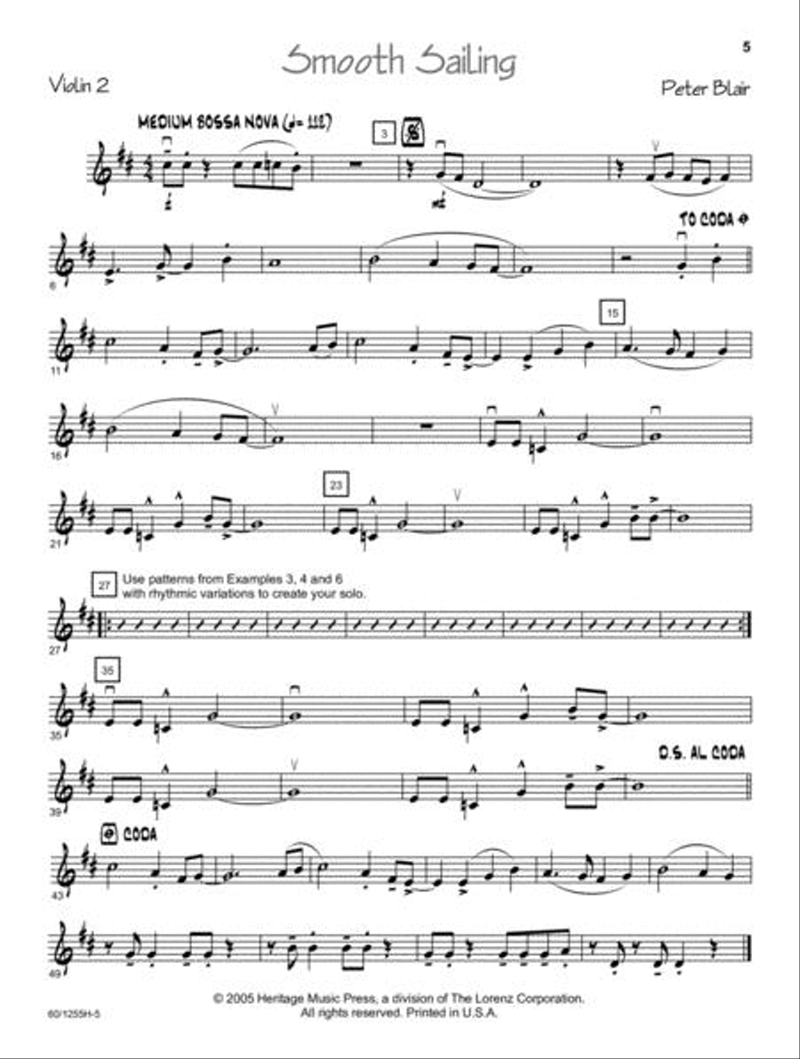 Jazz Basics for Strings - Violin String Orchestra scores gallery preview page 5