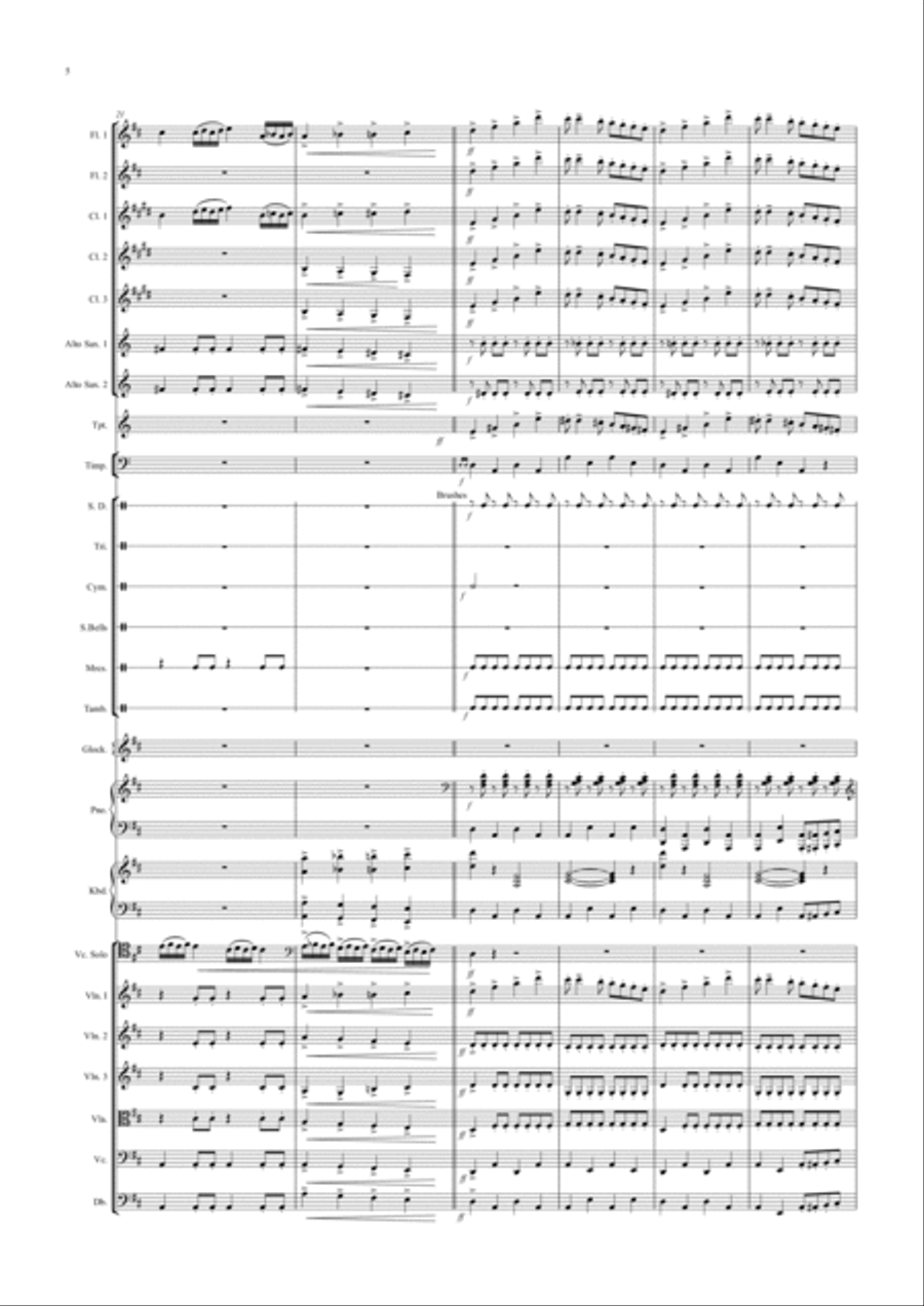 Mini Concerto For Alex (School Orchestra Arrangement) Full Orchestra scores gallery preview page 6
