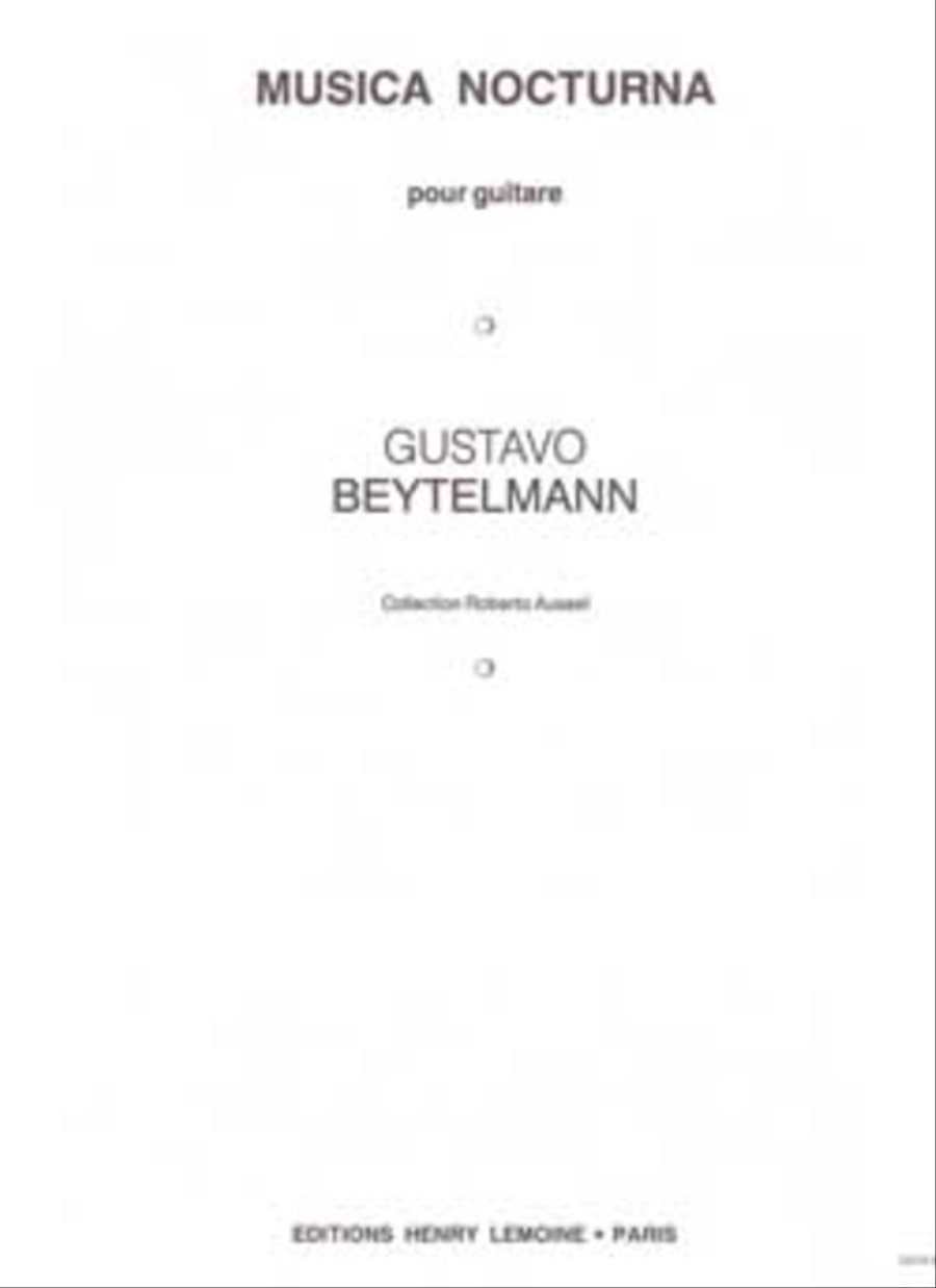 Musica Nocturna Acoustic Guitar scores gallery preview page 1