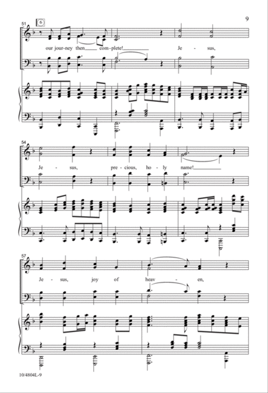Take the Name of Jesus Take the Name of Jesus 4-Part scores gallery preview page 8
