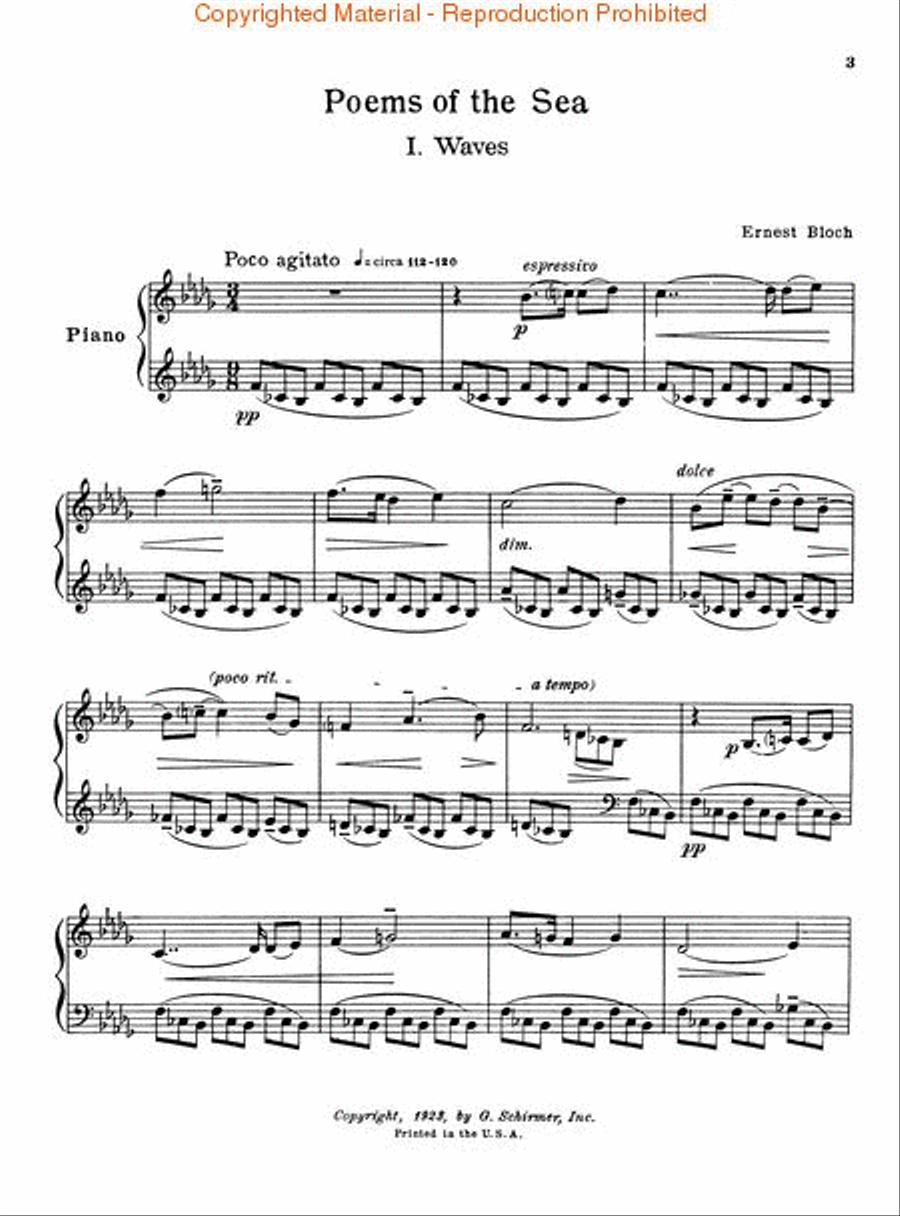Poems of the Sea Poems of the Sea Piano Solo scores gallery preview page 2