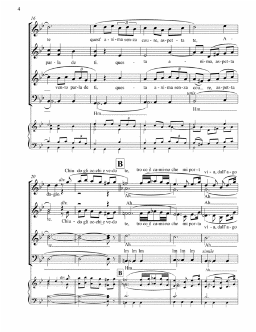 Albinoni's Adagio 4-Part scores gallery preview page 4