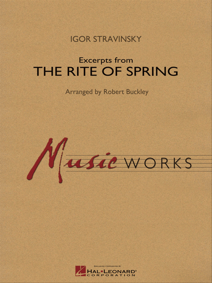 Excerpts from The Rite of Spring Concert Band scores gallery preview page 1