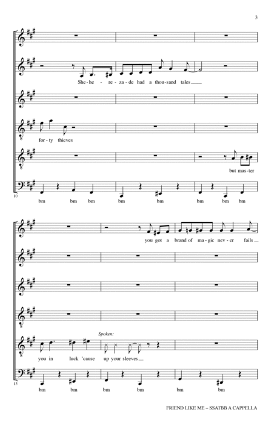 Friend Like Me (from Aladdin) (arr. Deke Sharon)
