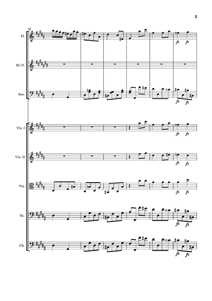 John Field, sonata IV movement II orchestrated by Scott Fields Davis Chamber Orchestra scores gallery preview page 5