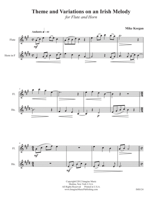 Theme and Variations on an Irish Melody