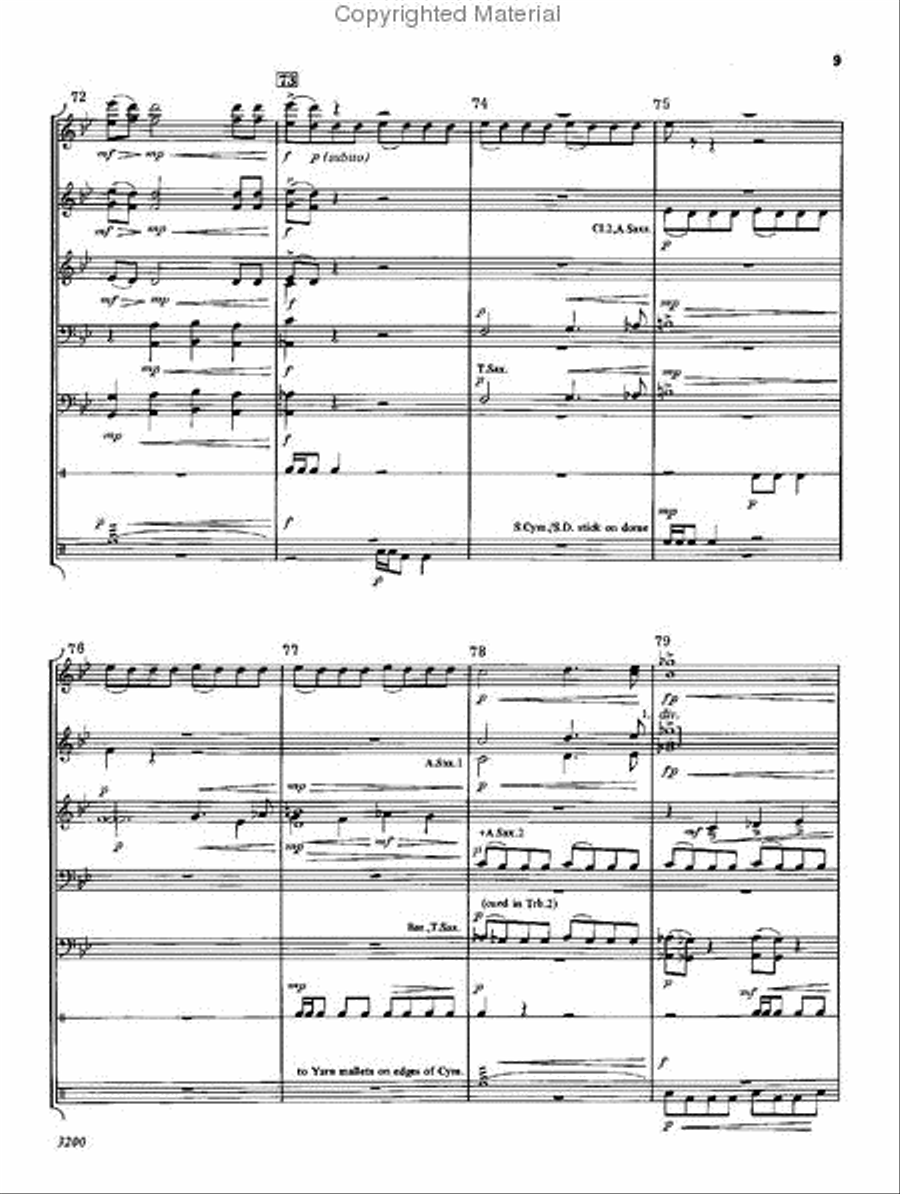 Diabolique Diabolique Concert Band scores gallery preview page 9