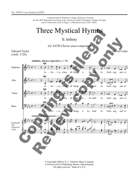 Three Mystical Hymns: 2 Infinity image number null