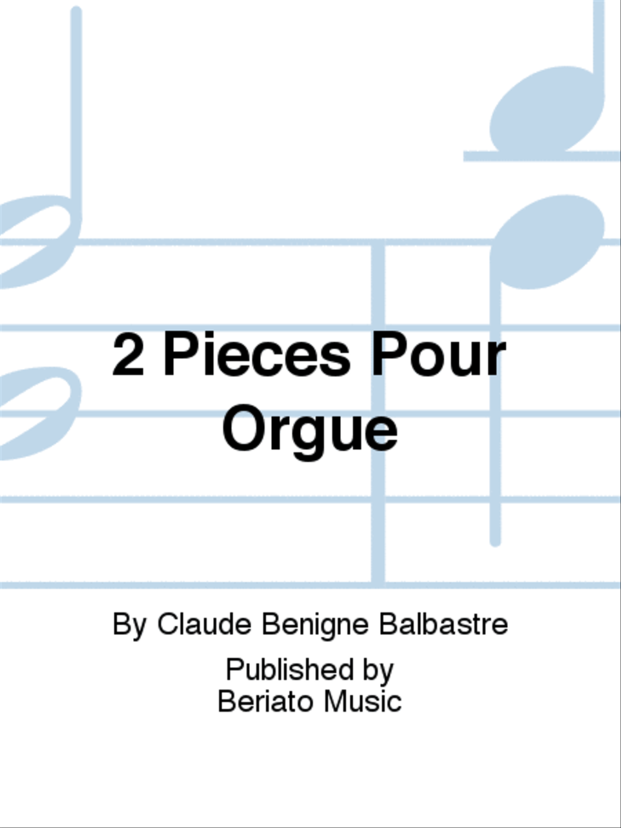 2 Pieces Pour Orgue Organ scores gallery preview page 1