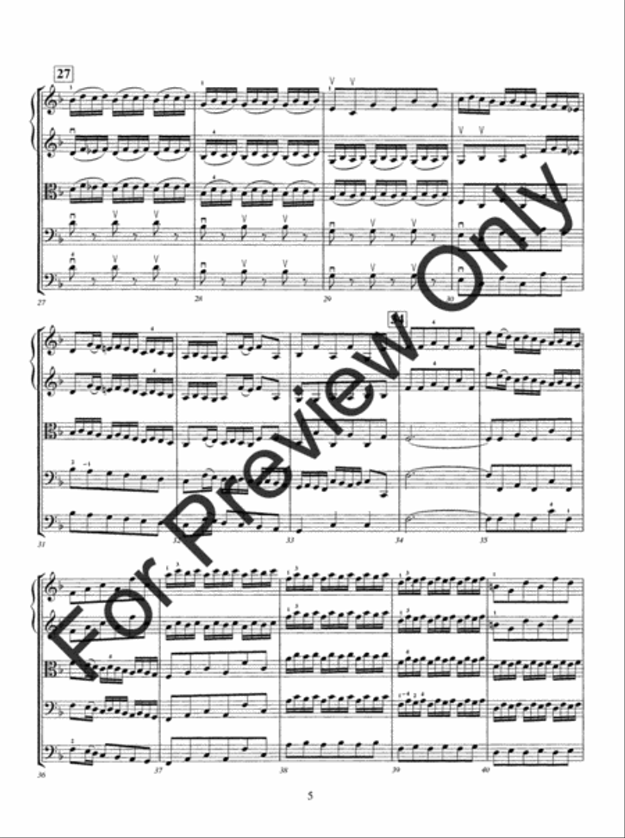Two Bach Inventions String Orchestra scores gallery preview page 8
