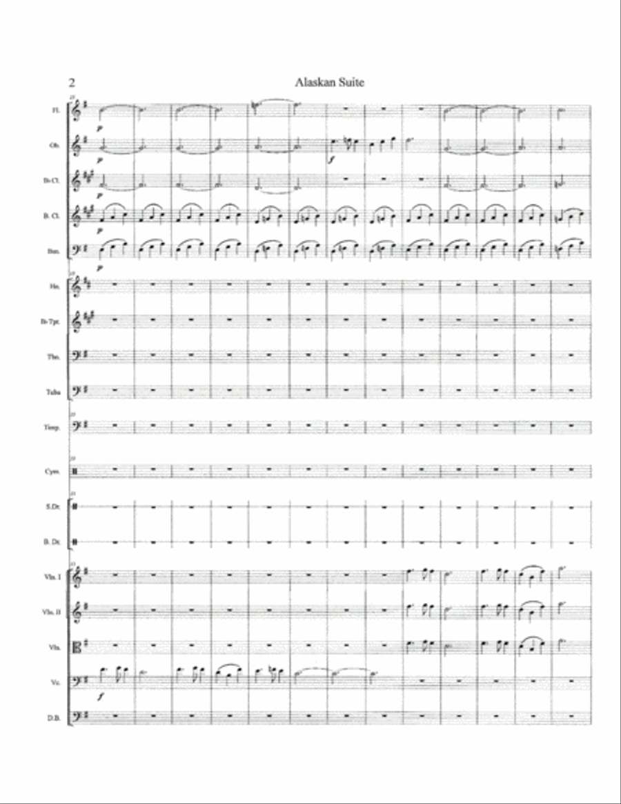 Alaskan Suite-Full Orchestra Set Full Orchestra scores gallery preview page 3