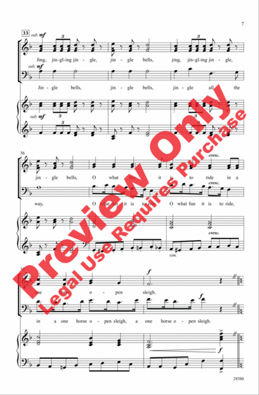 Nutcracker Jingles 3-Part scores gallery preview page 6