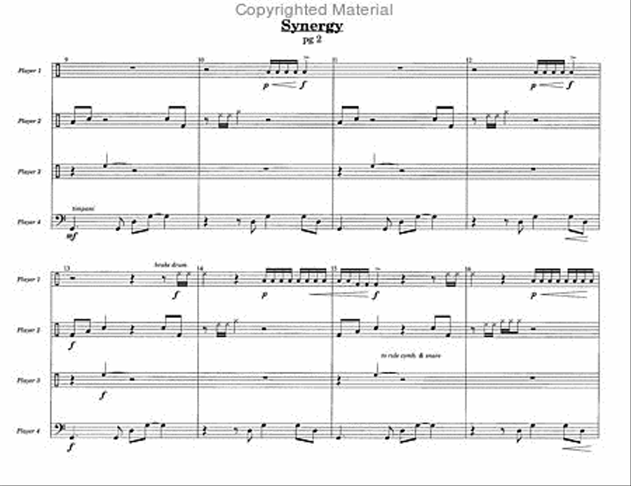 Synergy Percussion Ensemble scores gallery preview page 3