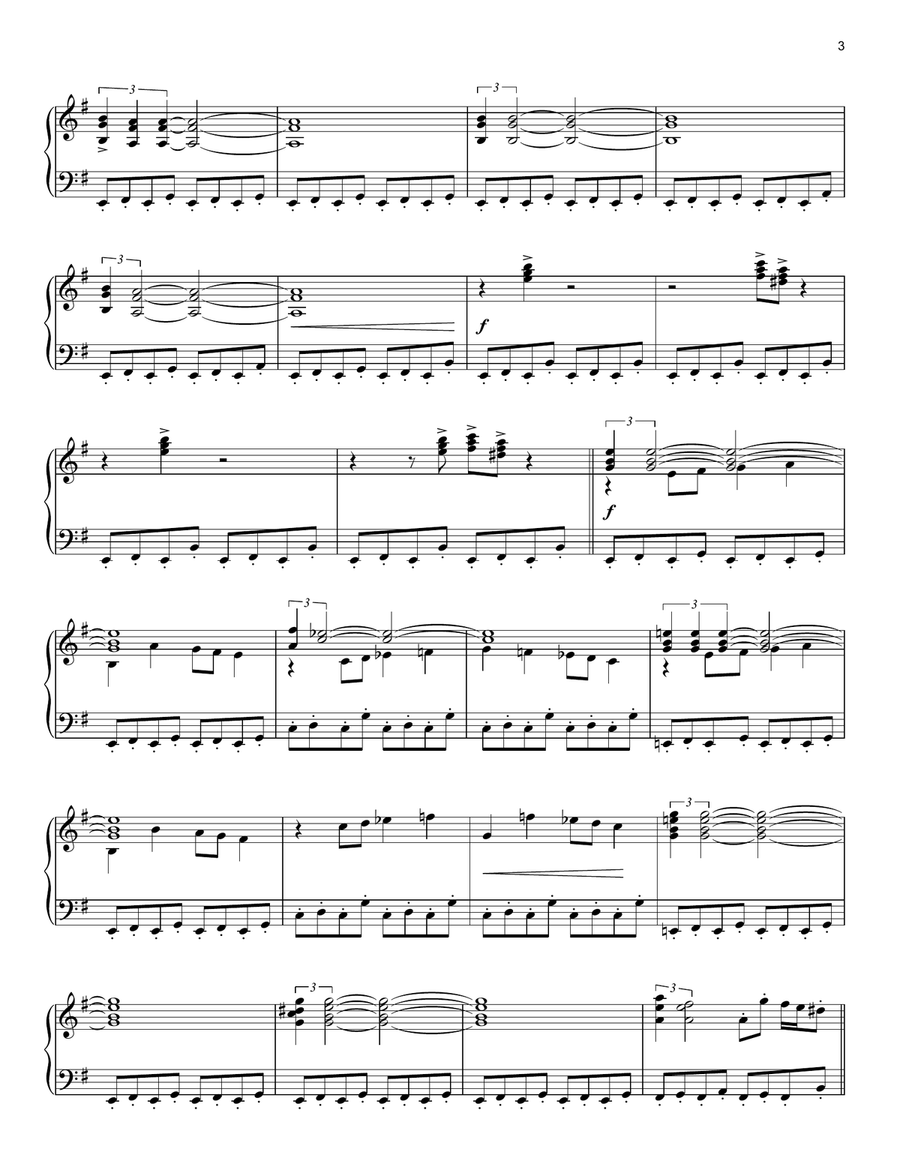Duel Of The Fates (from Star Wars: The Phantom Menace) Piano Solo scores gallery preview page 3
