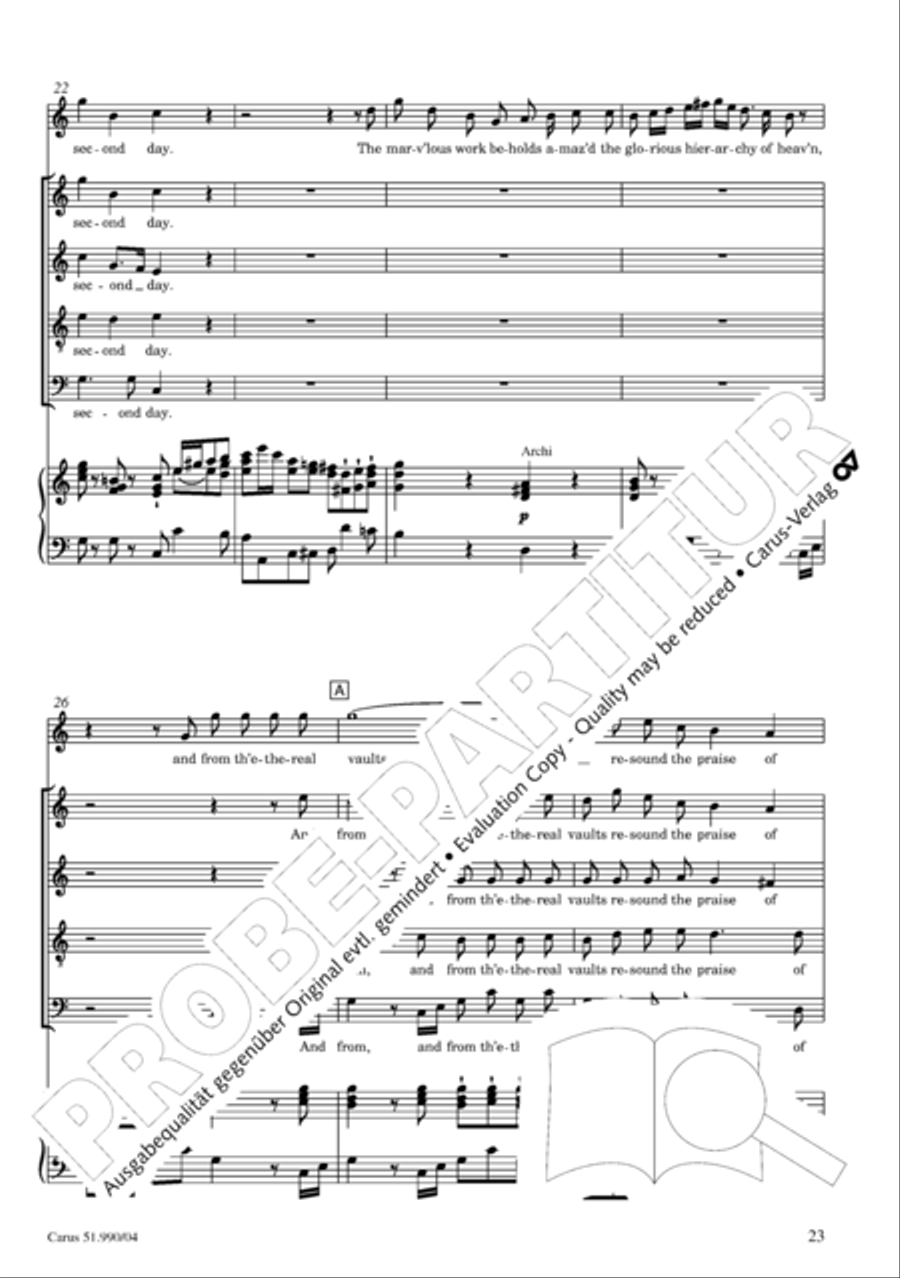 The Creation 4-Part scores gallery preview page 24