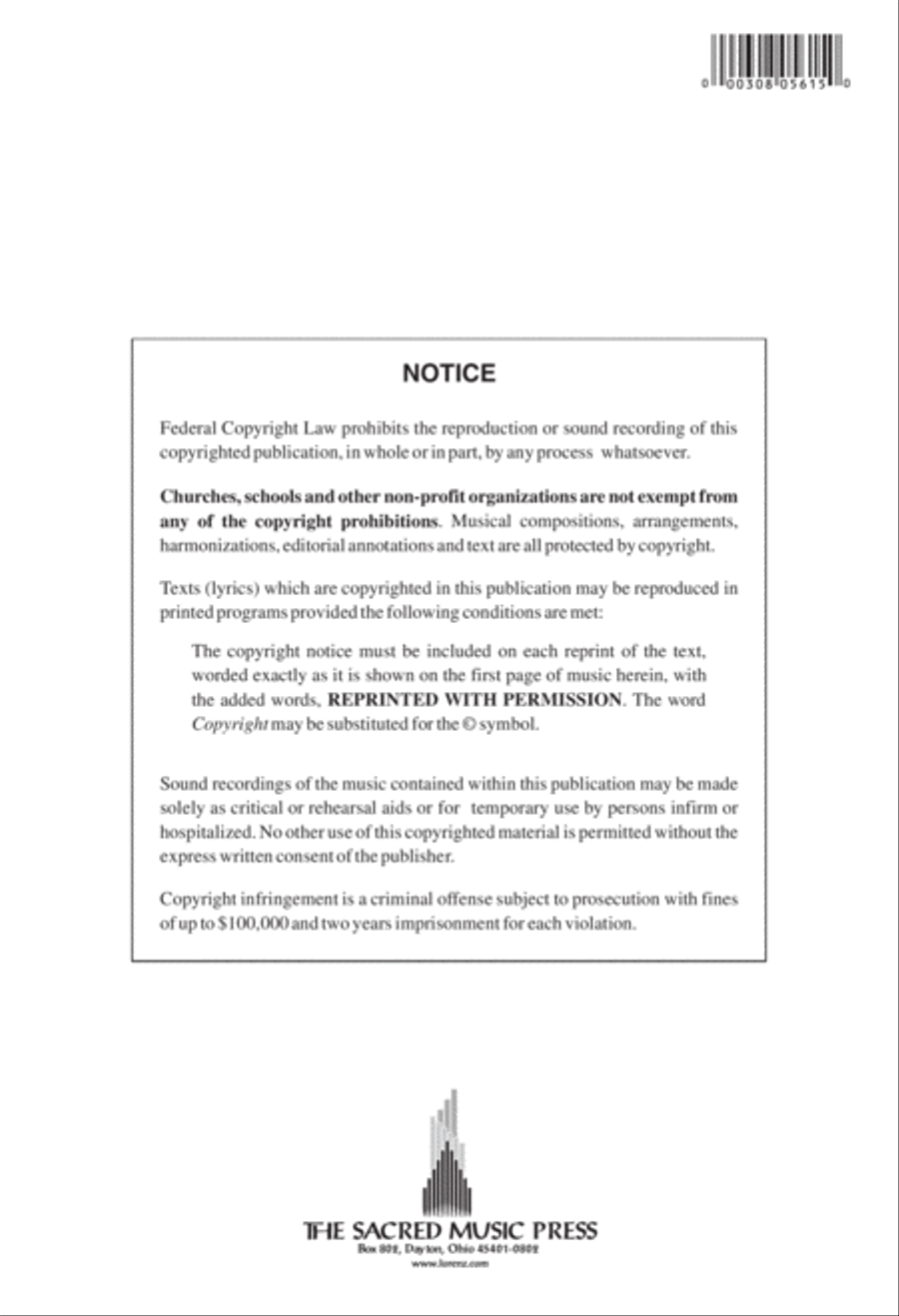 Lord, Make Me an Instrument of Your Peace 4-Part scores gallery preview page 8