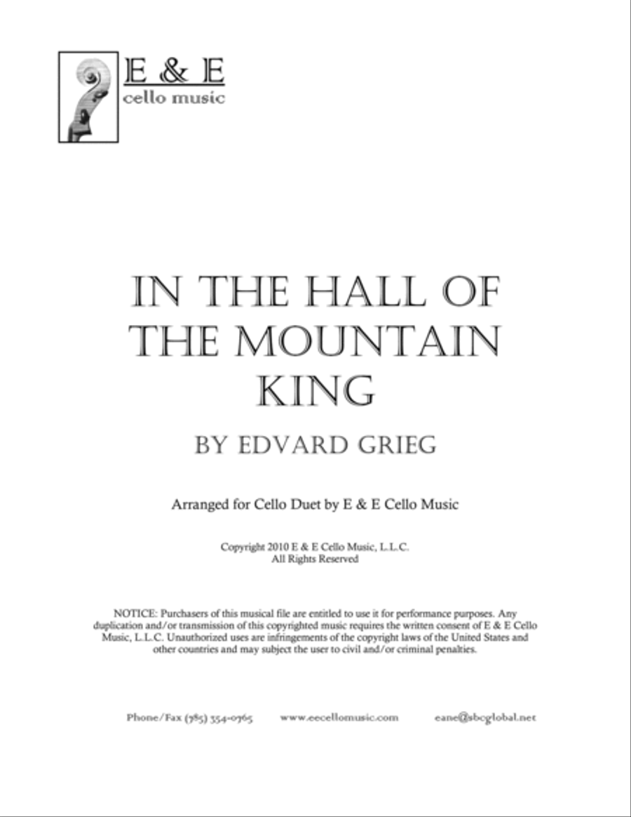 In the Hall of the Mountain King Set of Parts scores gallery preview page 3