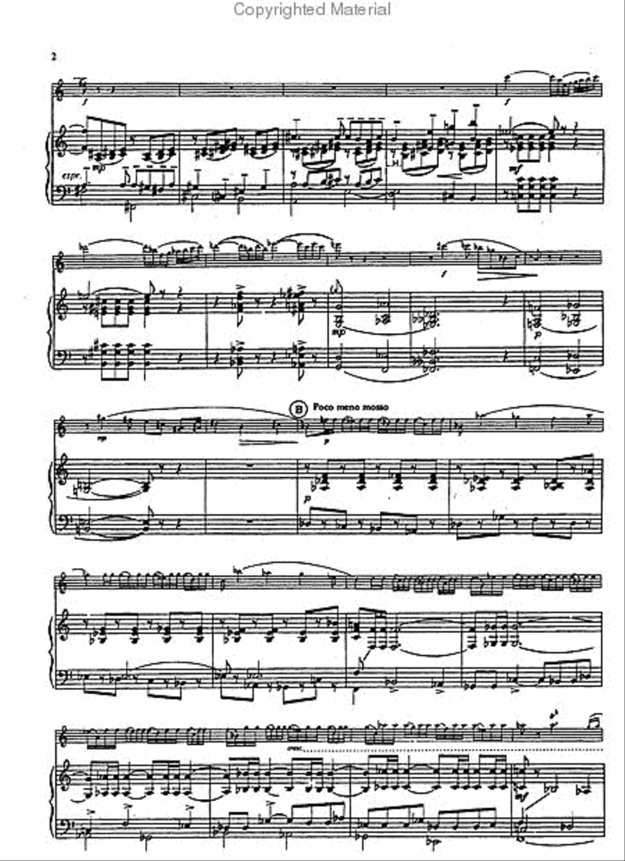 Diversion (piano reduction) Alto Saxophone scores gallery preview page 3