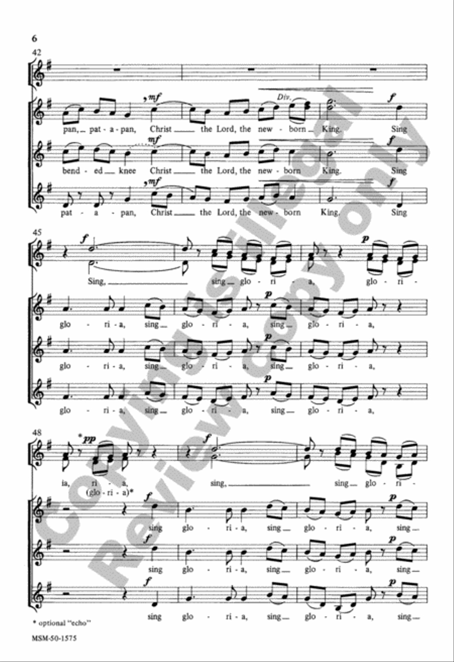 Angels We Have Heard on High Double Choir scores gallery preview page 6