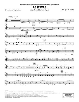 As It Was (for Brass Quintet) (arr. Seb Skelly) - Bb Trombone / Euphonium T.C.