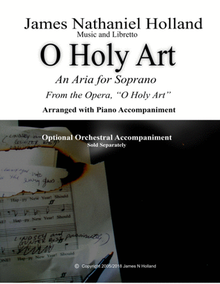 O Holy Art, Aria for Soprano with Piano Accompaniment, James Nathaniel Holland