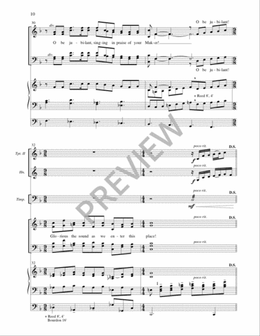 We Come Keeping Festival - Full Score and Parts 4-Part scores gallery preview page 10