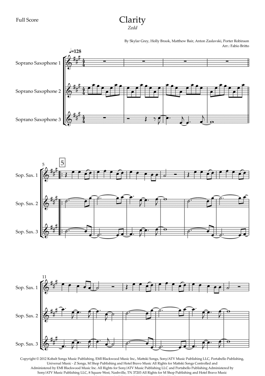 Clarity Clarity Woodwind Trio scores gallery preview page 1