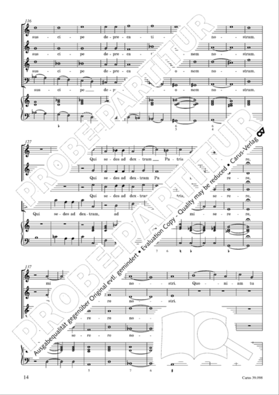 Missa brevis 4-Part scores gallery preview page 15