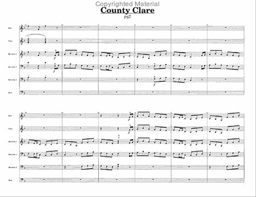County Clare Percussion Ensemble scores gallery preview page 3