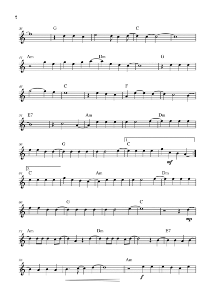 Flowers Oboe Solo scores gallery preview page 2