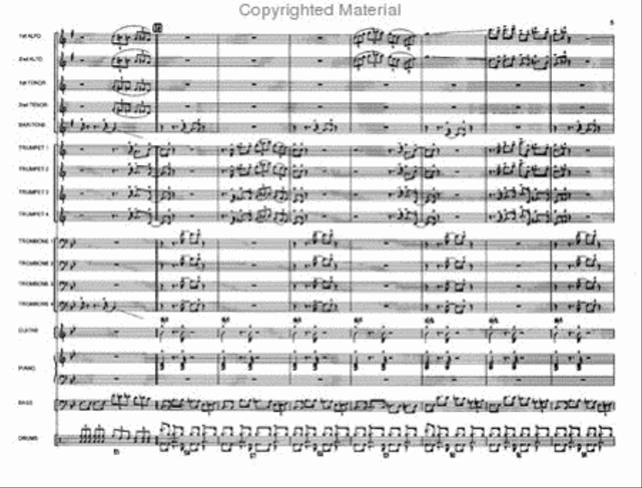 Down At Duke's Place Down At Duke's Place Jazz Ensemble scores gallery preview page 5