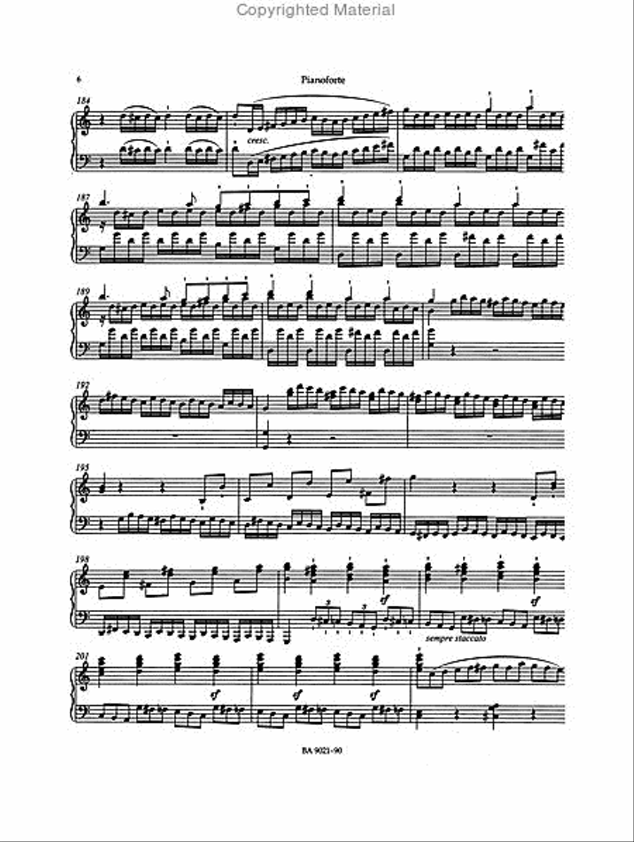 Concerto for Pianoforte and Orchestra Nr. 1 C major op. 15 Piano Solo scores gallery preview page 5