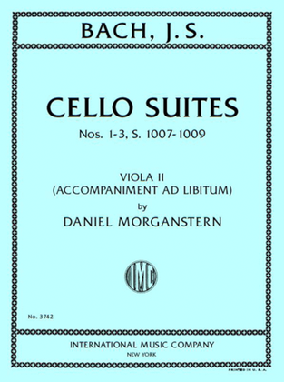Cello Suites Nos. 1-3, S. 1007-1009, Viola Ii Part (Accompaniment Ad Libitum)
