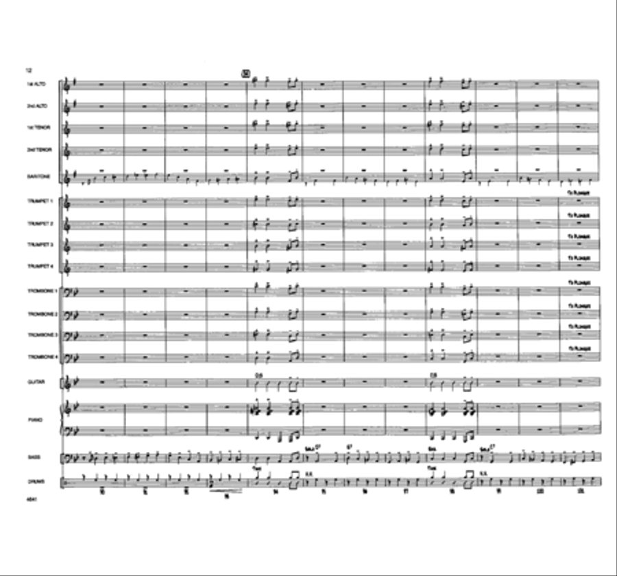 Pee Wee's Back In Town Jazz Ensemble - Sheet Music page 4