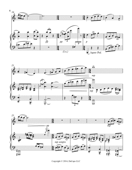 Visione for clarinet and piano
